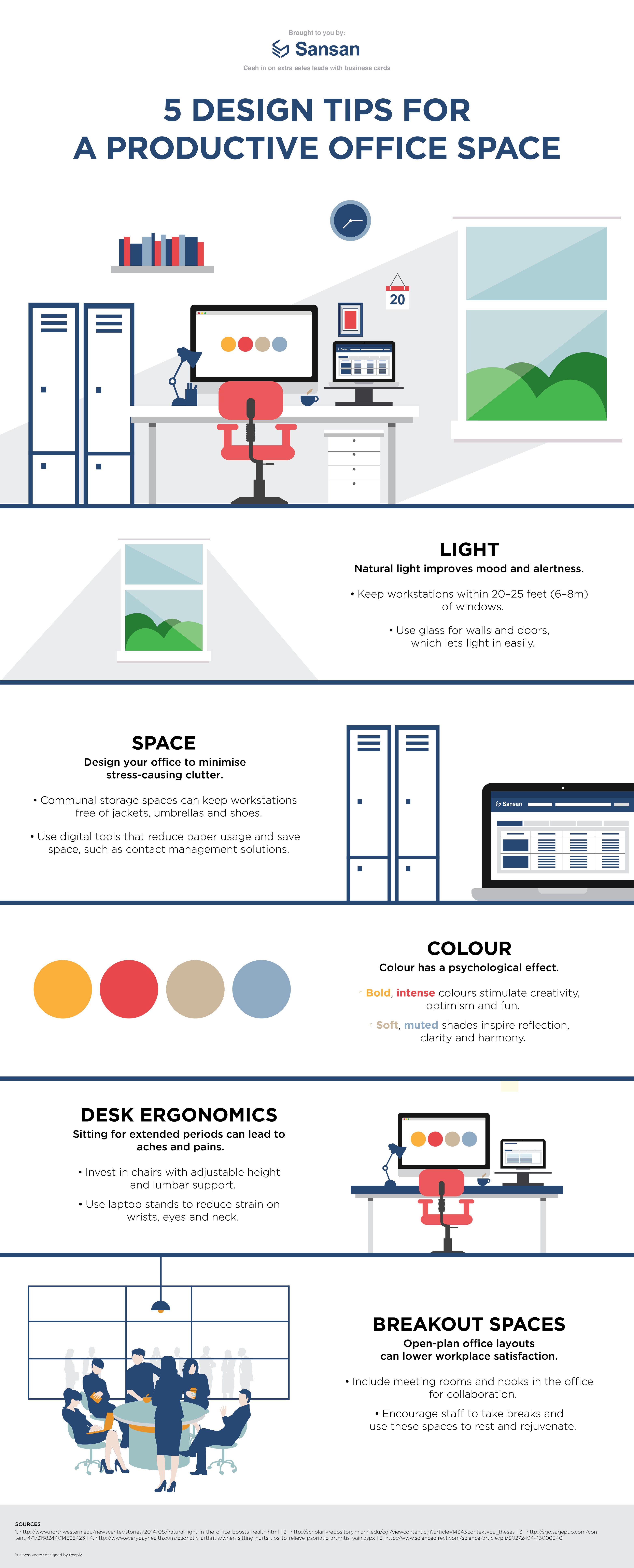 5 Design Tips for a Productive Office Space