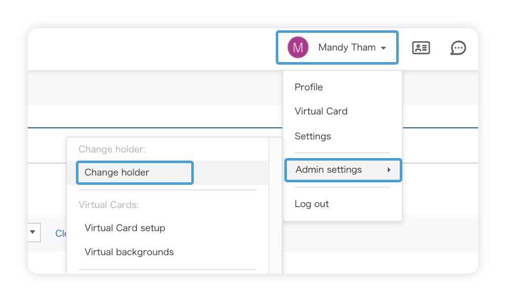 Issuing Paperless Business Cards